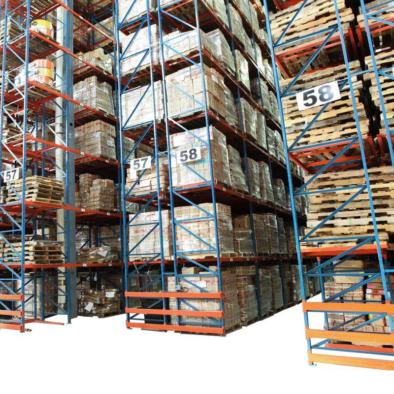 the number of warehouse shelves